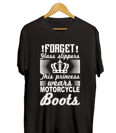 FORGET GLASS SLIPPERS THIS PRINCESS WEARS MOTORCYCLE BOOTS