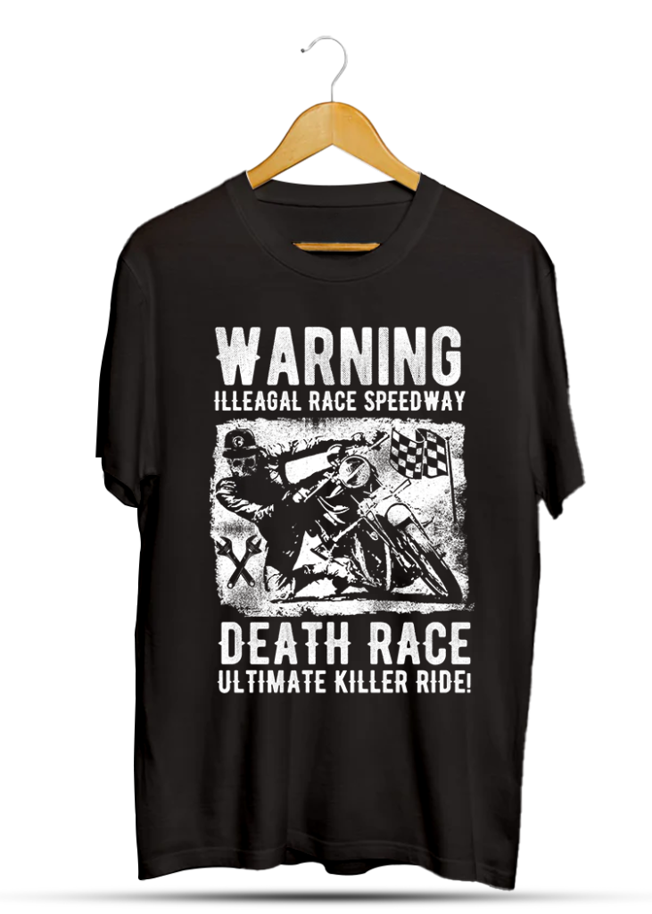 Warning Death Race Tshirt