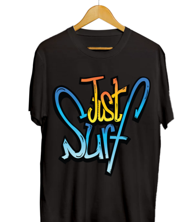 Just Surf Artistic Text