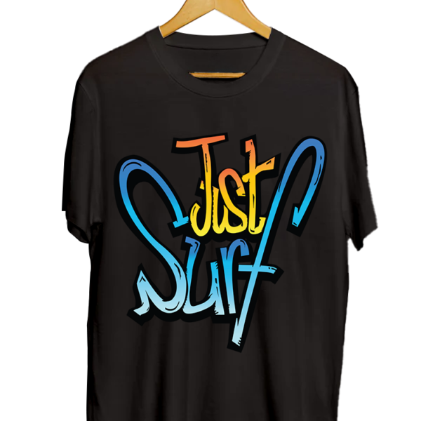 Just Surf Artistic Text