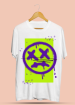 Spray Painted Sad Face T-Shirt