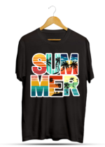 Summer Bold Text T-Shirt