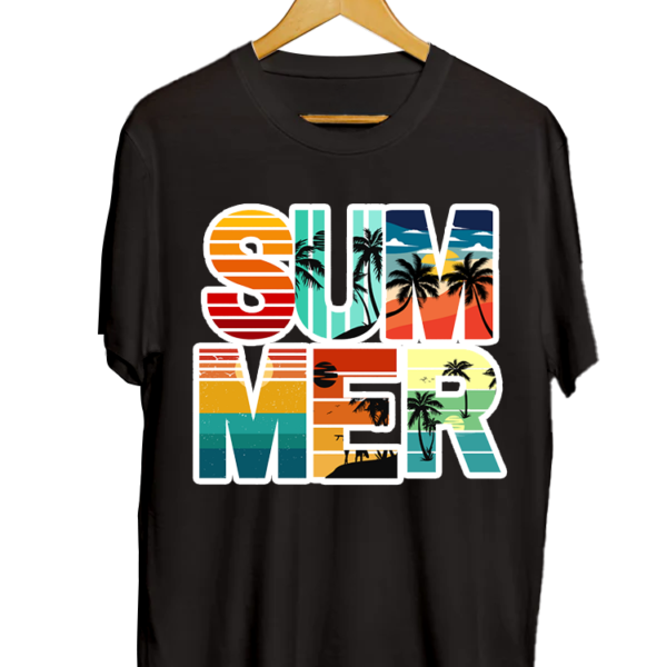 Summer Bold Text T-Shirt