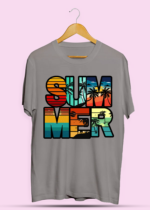 Summer Bold Text T-Shirt