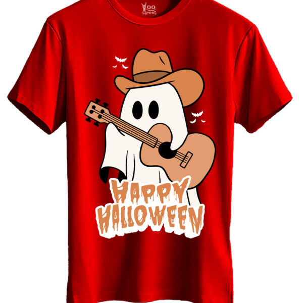 Happy Halloween Ghost On Guitar Hat