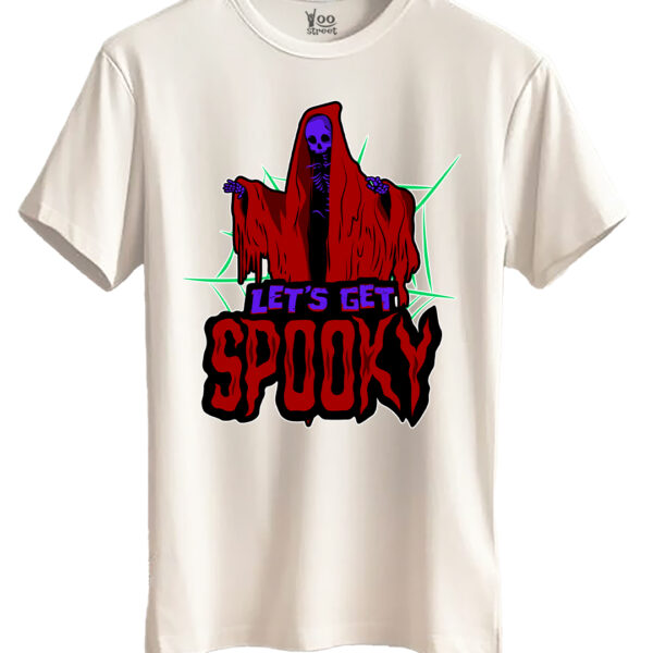 Let's Get Spooky Skull Ghost