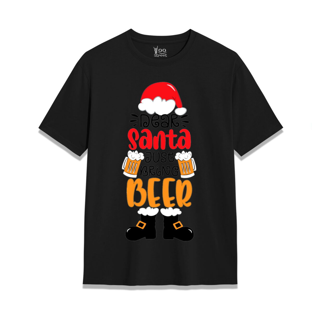 Dear Santa Just Bring Beer Black Shirt