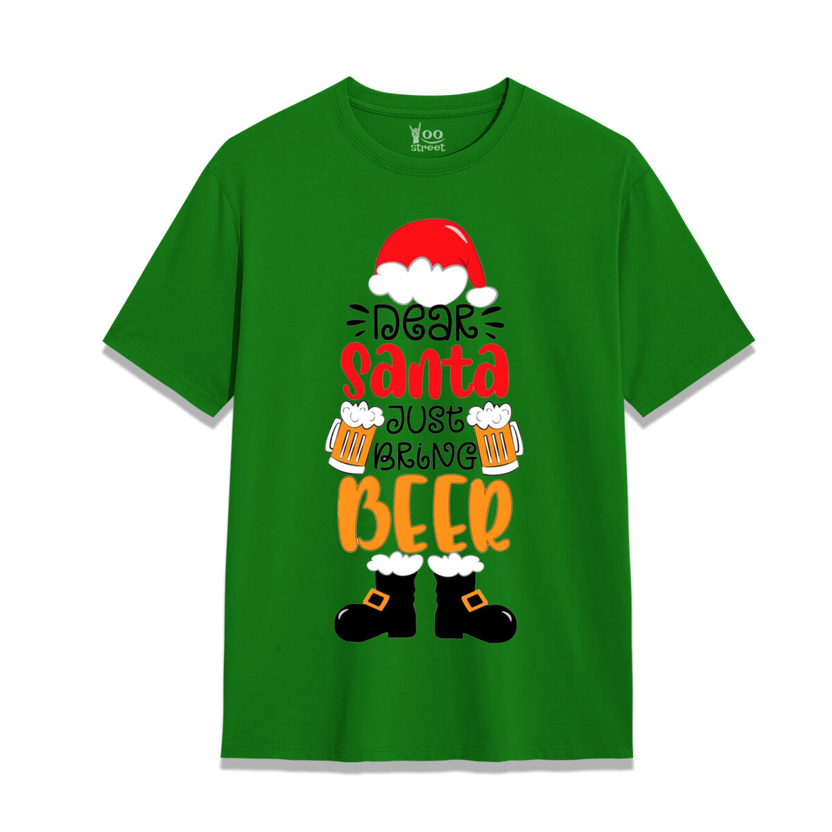 Dear Santa Just Bring Beer Green Shirt