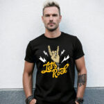 LET'S ROCK GRAPHIC TEE T-SHIRT
