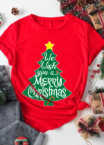 Festive "We Wish You a Merry Christmas" Holiday Tee