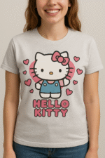Hello Kitty Graphic T-Shirt – Cute & Classic -100% Cotton - Image 4
