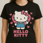Hello Kitty Graphic T-Shirt – Cute & Classic -100% Cotton