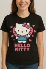 Hello Kitty Graphic T-Shirt – Cute & Classic -100% Cotton