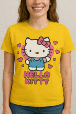 Hello Kitty Graphic T-Shirt – Cute & Classic -100% Cotton - Image 3