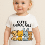Toddler "Cute Animal Pals" T-Shirt - 100% Cotton