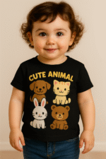 Toddler "Cute Animal" Graphic T-Shirt - 100% Cotton