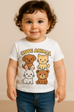 Toddler "Cute Animal" Graphic T-Shirt - 100% Cotton - Image 3