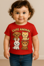 Toddler "Cute Animal" Graphic T-Shirt - 100% Cotton - Image 5