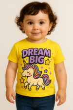 Toddler "Dream Big" Unicorn T-Shirt - 100% Cotton - Image 6