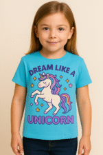 Unicorn "Dream Like a Unicorn" tee - 100% Cotton - Image 2