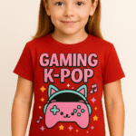 Gaming K-Pop" tee - 100% Cotton