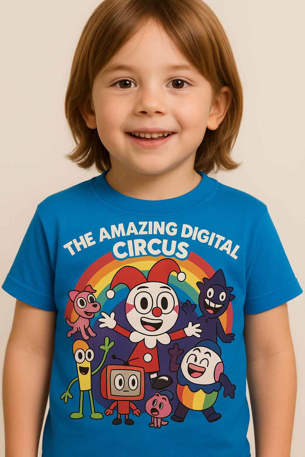 ChatGPT Image Jun 19, 2025, 05_50_01 PM Kids’ "The Amazing Digital Circus" T-Shirt - 100% Cotton - Image 1