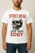 Stay True Edgy Skull Streetwear T-Shirt - 100% Cotton