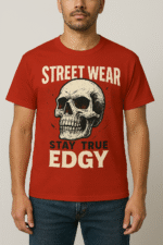 Stay True Edgy Skull Streetwear T-Shirt - 100% Cotton - Image 3
