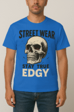 Stay True Edgy Skull Streetwear T-Shirt - 100% Cotton - Image 5