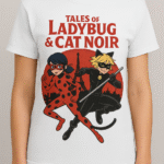Tales of Ladybug & Cat Noir Graphic T-Shirt - 100% Cotton