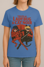Tales of Ladybug & Cat Noir Graphic T-Shirt - 100% Cotton - Image 4