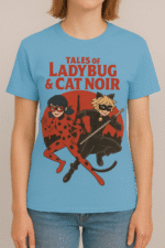 Tales of Ladybug & Cat Noir Graphic T-Shirt - 100% Cotton - Image 8