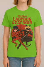 Tales of Ladybug & Cat Noir Graphic T-Shirt - 100% Cotton - Image 10