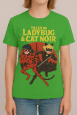 Tales of Ladybug & Cat Noir Graphic T-Shirt - 100% Cotton - Image 11