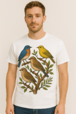 Let’s Fly" Cartoon Bird T-Shirt - 100% Cotton - Image 4
