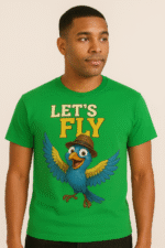Let’s Fly" Cartoon Bird T-Shirt - 100% Cotton - Image 8
