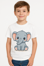 Kids’ Cute Flying Elephant T-Shirt - 100% Cotton Tees - Image 8