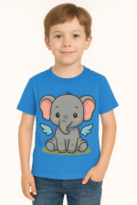 Kids’ Cute Flying Elephant T-Shirt - 100% Cotton Tees - Image 5