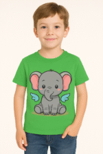 Kids’ Cute Flying Elephant T-Shirt - 100% Cotton Tees - Image 6