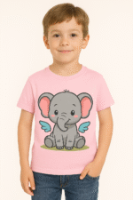 Kids’ Cute Flying Elephant T-Shirt - 100% Cotton Tees - Image 7
