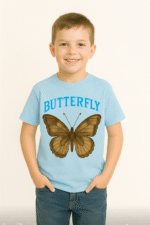 Kids’ Vintage Butterfly Graphic T-Shirt - 100% Cotton - Image 10