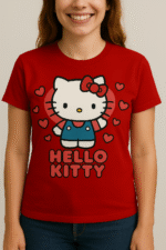 Hello Kitty Graphic T-Shirt – Cute & Classic -100% Cotton - Image 2
