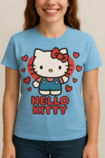 Hello Kitty Graphic T-Shirt – Cute & Classic -100% Cotton - Image 8