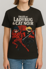 Tales of Ladybug & Cat Noir Graphic T-Shirt - 100% Cotton - Image 12