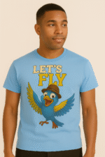 Let’s Fly" Cartoon Bird T-Shirt - 100% Cotton - Image 10