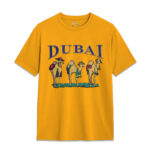 UAE Camels in the Dunes Graphic T-Shirt Unisex Fit - Image 3