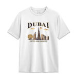 Dubai Cityscape T-Shirt for Men/Unisex – 100% Cotton Tee with Famous Skyline Design - Image 2