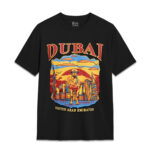Arabian Desert Camels UAE  Graphic T-Shirt - Image 3