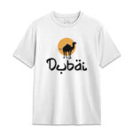 UAE Camel & Sunset Scene Tee – Unisex Fit – Breathable Cotton Shirt - Image 3
