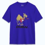 Dubai UAE Souvenir T-Shirt – Funny Camel with Guitar Graphic Tee, Unisex Fit, 100% Cotton - Image 4